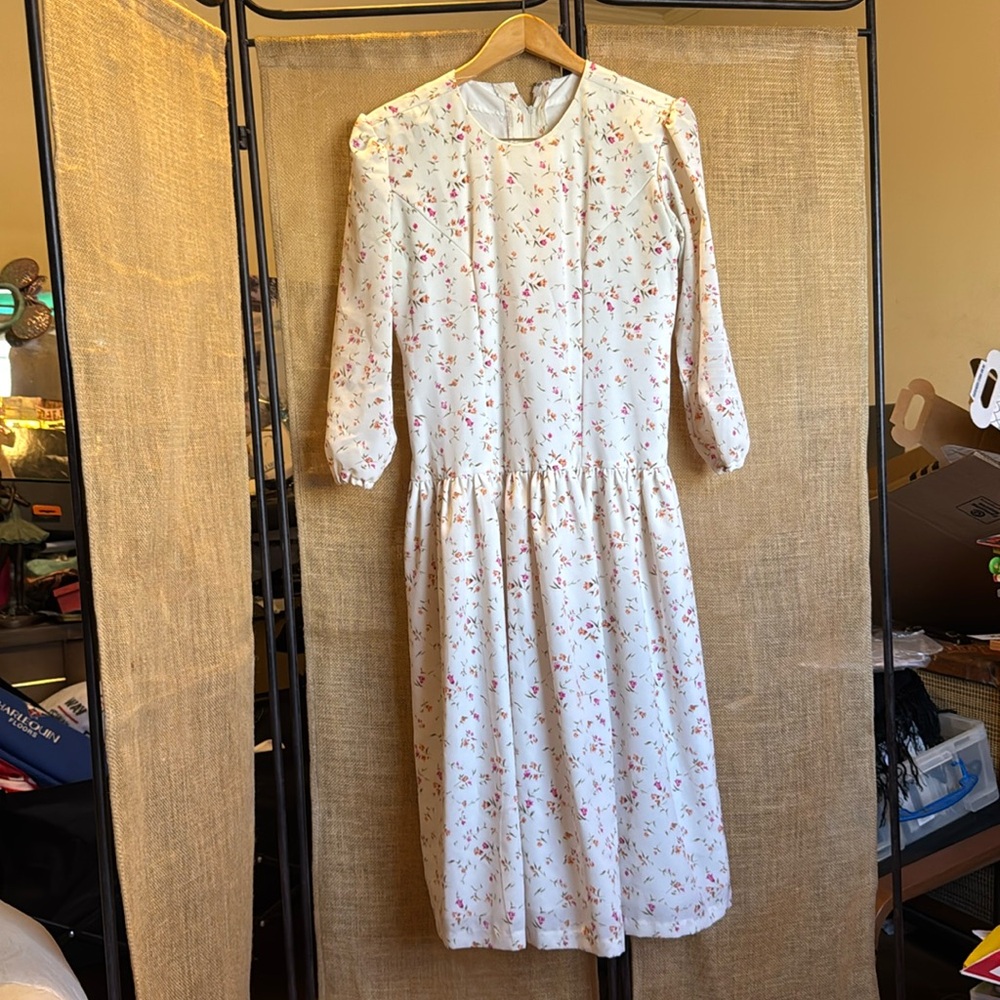 80s VINTAGE COTTAGE CORE DRESS
